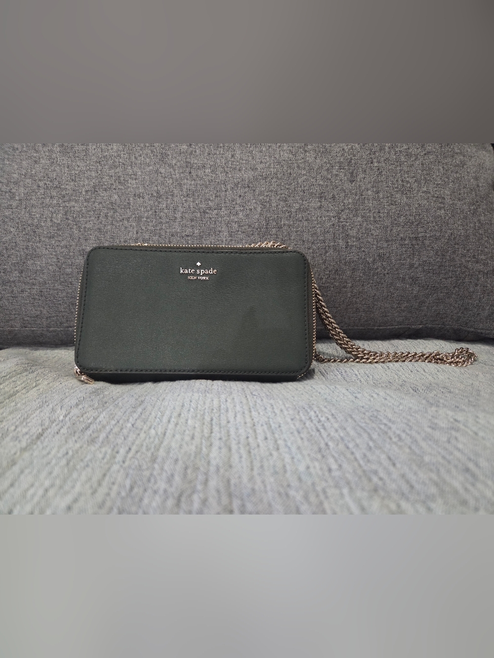 kate spade Forest Green Chain Strap Crossbody